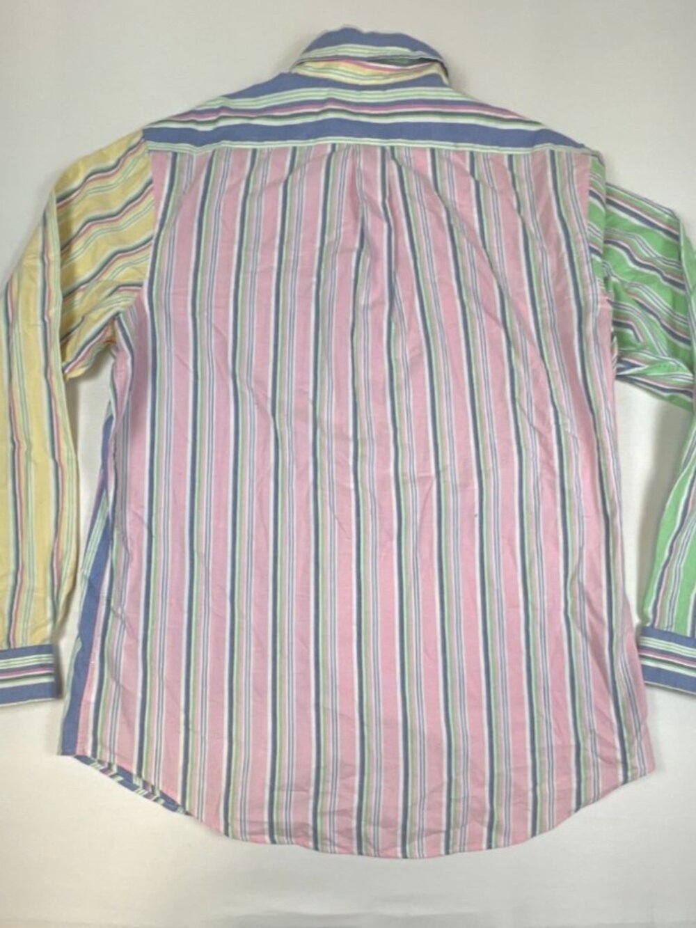 Polo Ralph Lauren Men L Classic Fit Multi Color Striped Fun Shirt Oxford Cotton - Picture 2 of 10